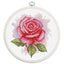 Cross Stitch Kit with Hoop Included Luca-S - Rose Aroma, BC105 Luca-S Cross Stitch Kits - HobbyJobby
