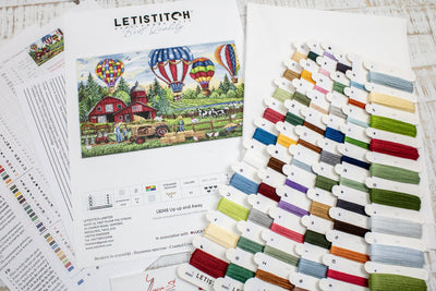 Set de brodat în cruciuliță LETISTITCH - Sus, sus și departe, L8048