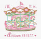 Set de brodat în cruciuliță Letistitch - Baby Carousel,L8046