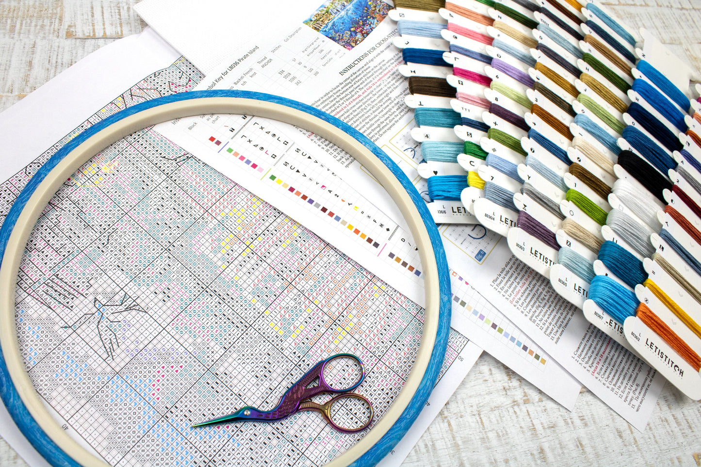 Set de brodat în cruciuliță Letistitch - Insula Piraților