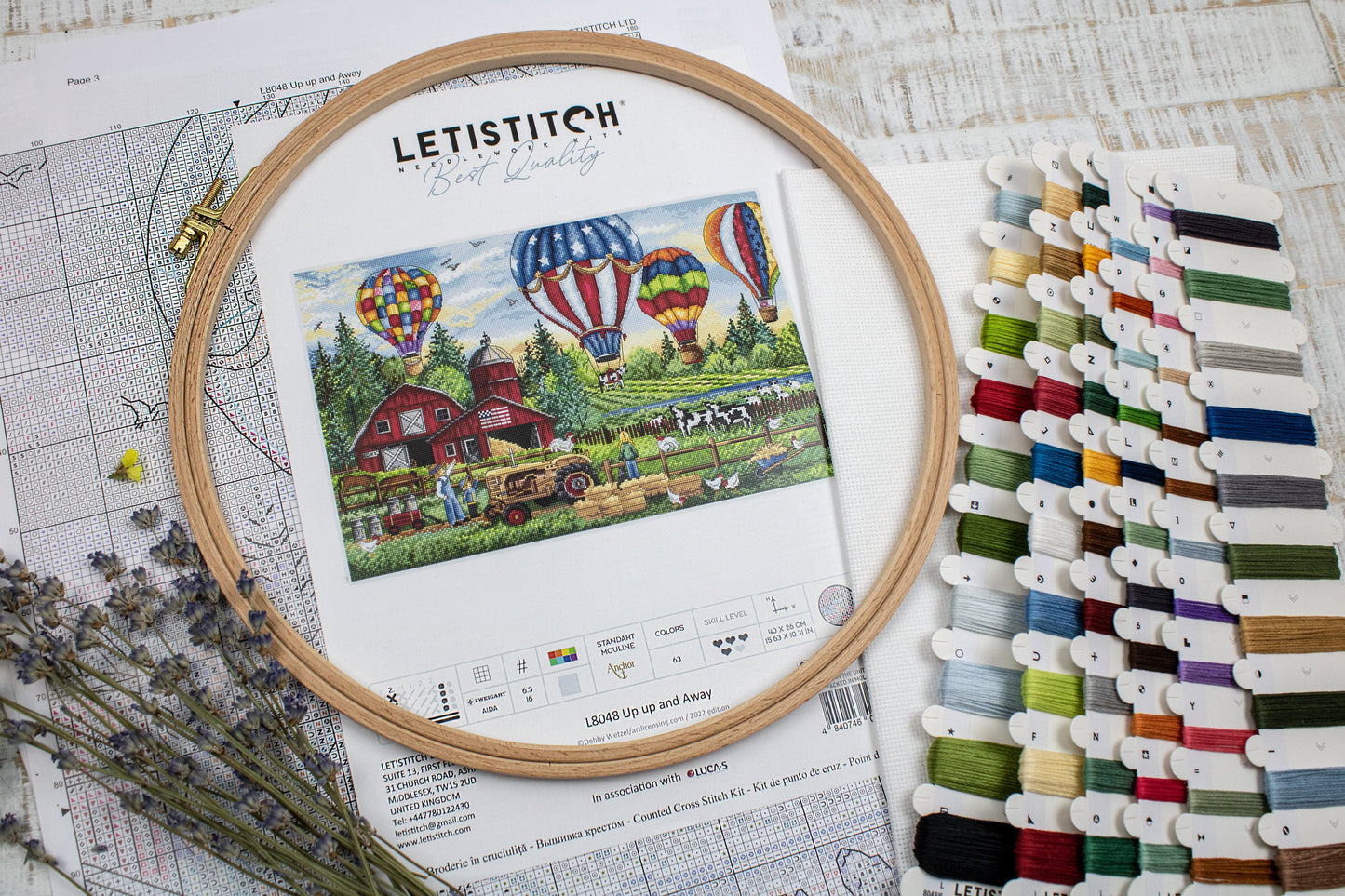 Set de broderie LETISTITCH - Up up and Away, L8048