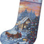 Cross Stitch Kit LetiStitch - Christmas Eve Stocking - HobbyJobby