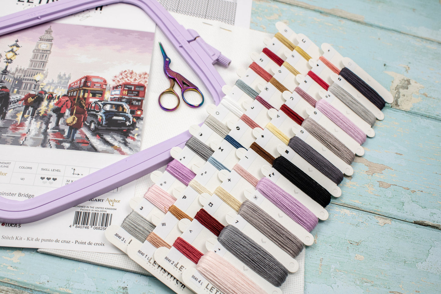 Set de brodat în cruciuliță Letistitch - Podul Westminster, L8040